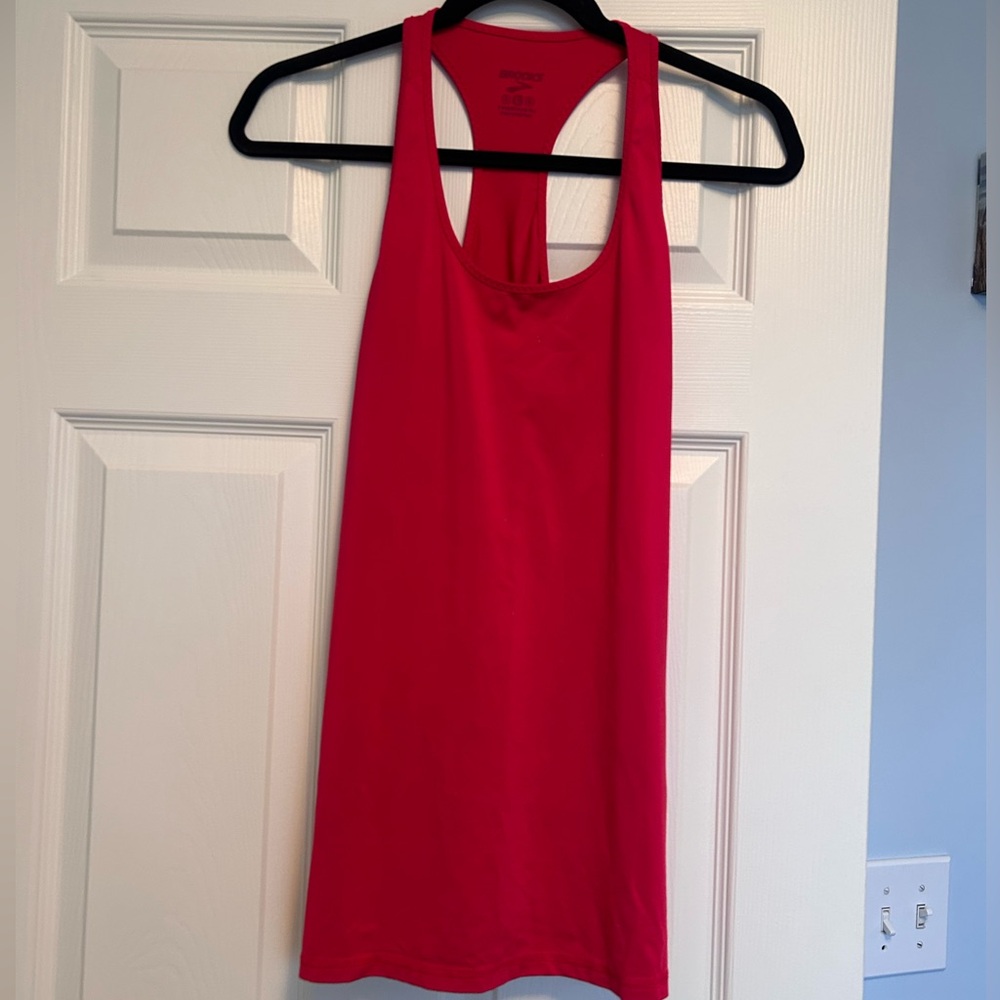 Brooks Hot Pink Racerback Tank Top